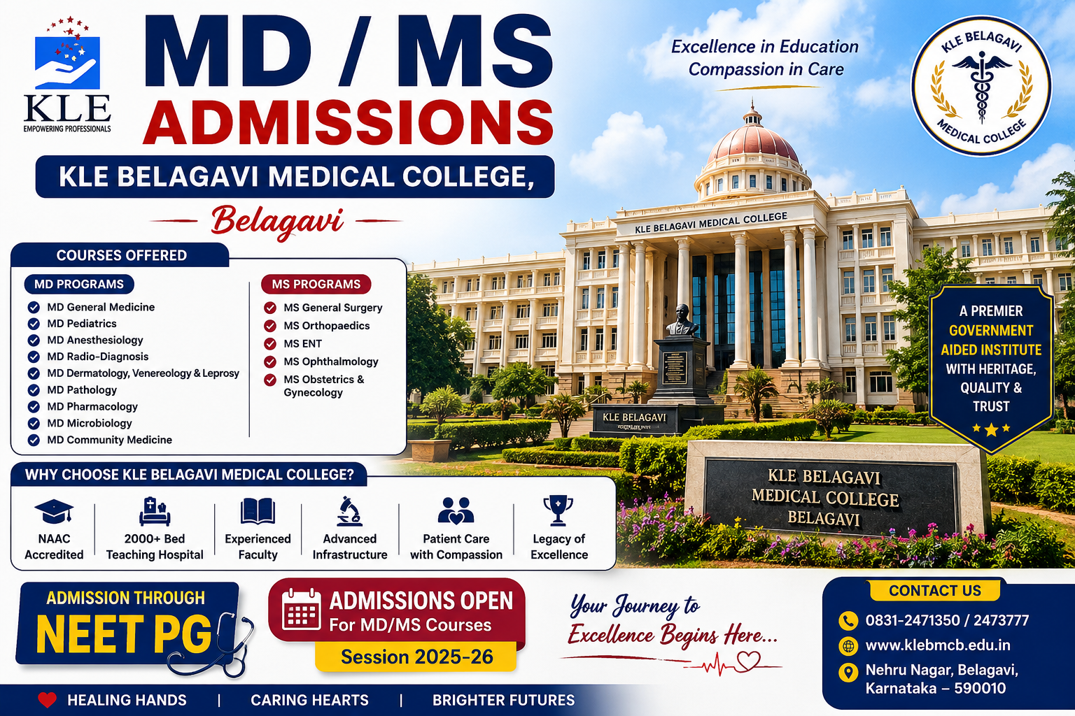 Direct MD MS Admission in KLE Belgaum NRI Quota