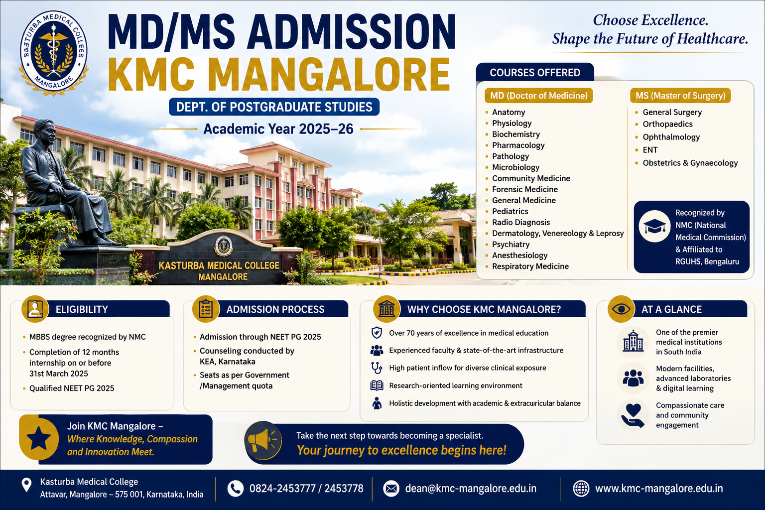 Direct MD MS Admission in KMC Mangalore NRI Quota